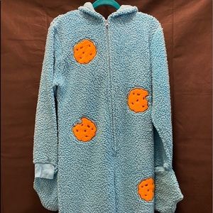 Blue Cookie Monster Onesie